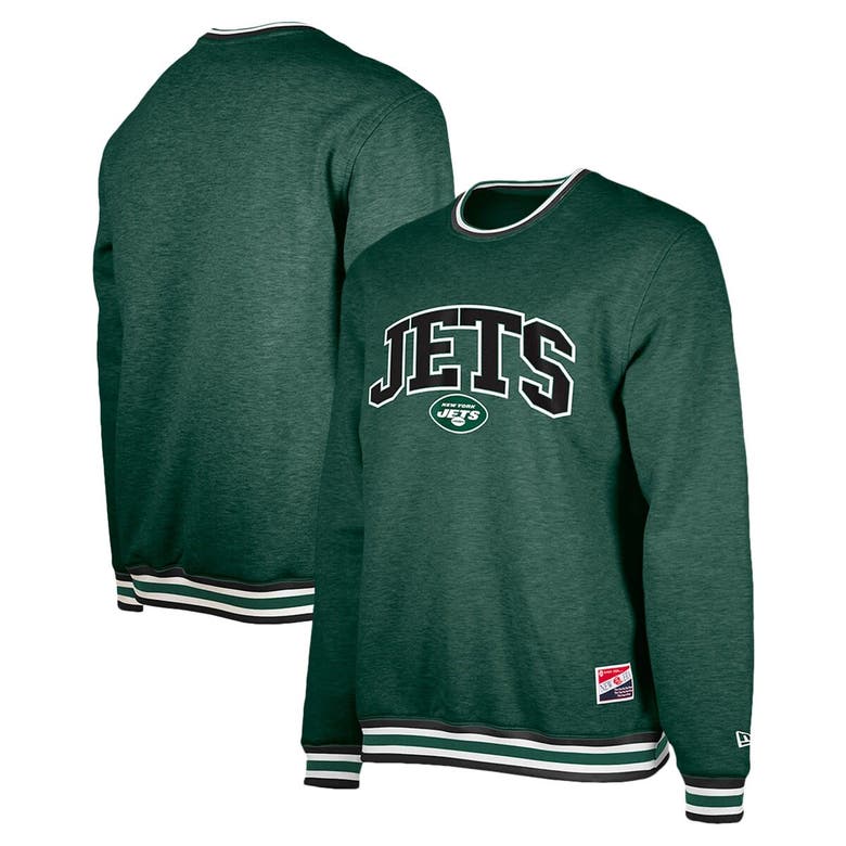 New Era Green New York Jets Pullover Sweatshirt