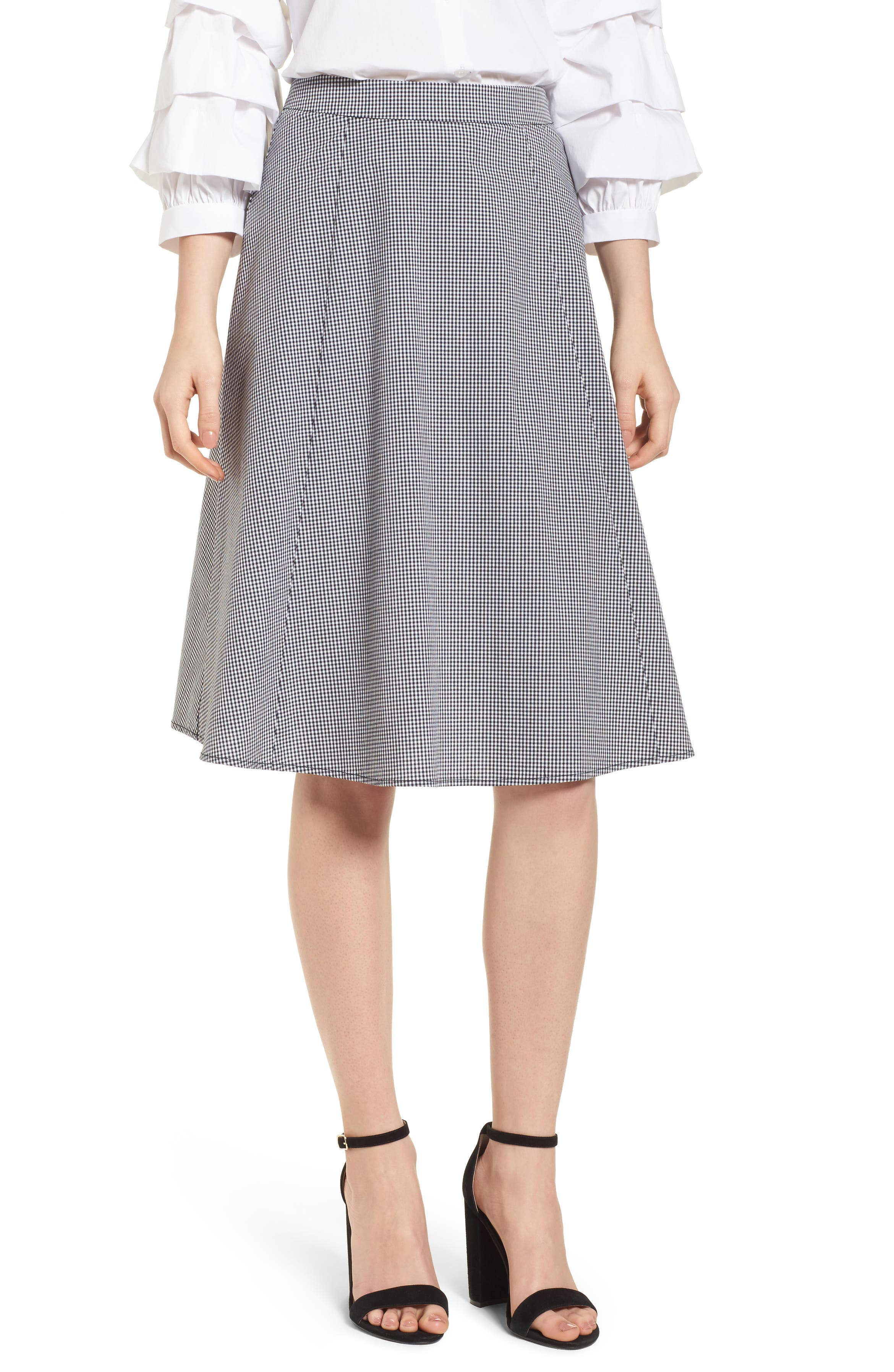 Socialite Gingham A-Line Skirt | Nordstrom