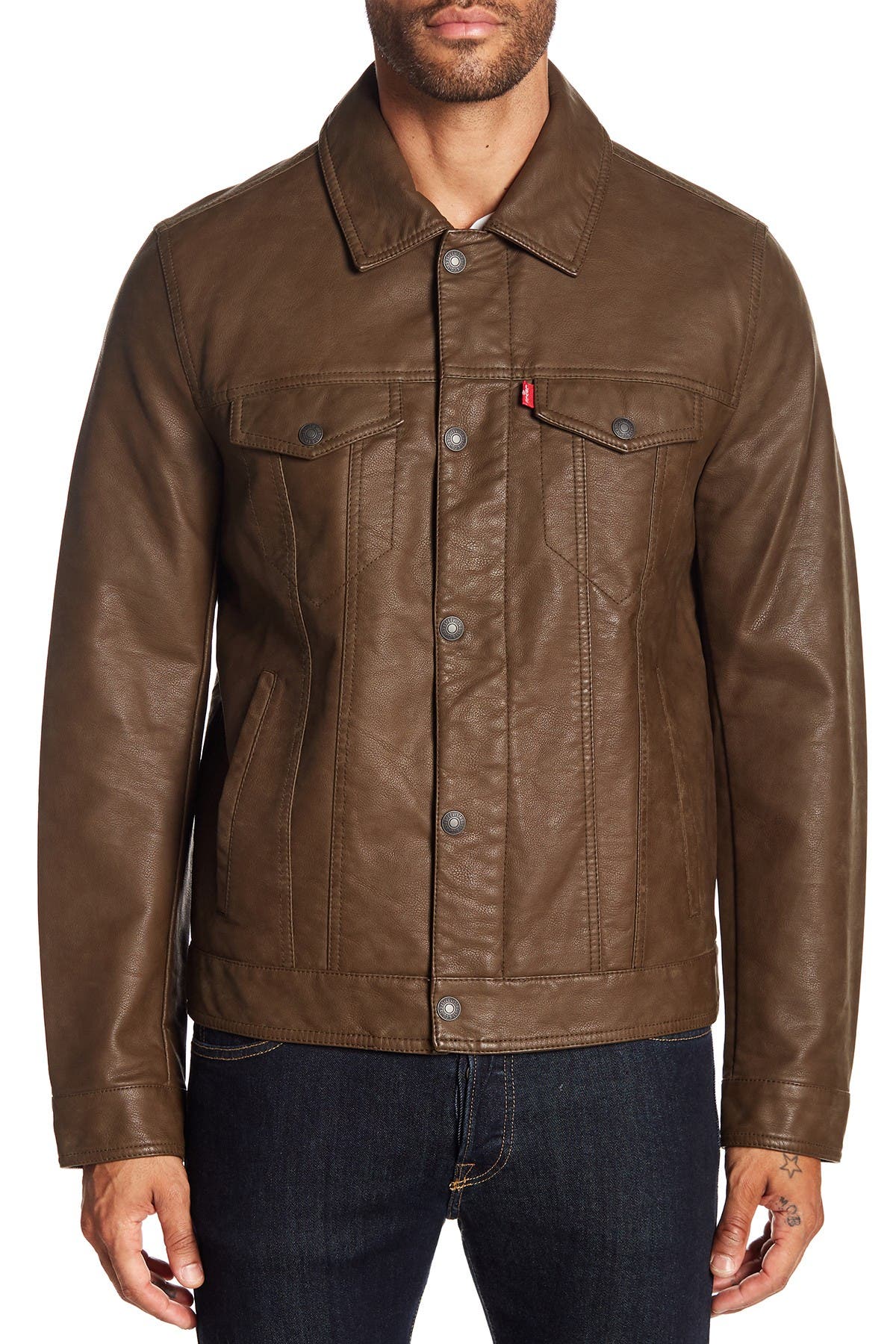 Levi's | Classic Faux Leather Trucker Jacket | Nordstrom Rack
