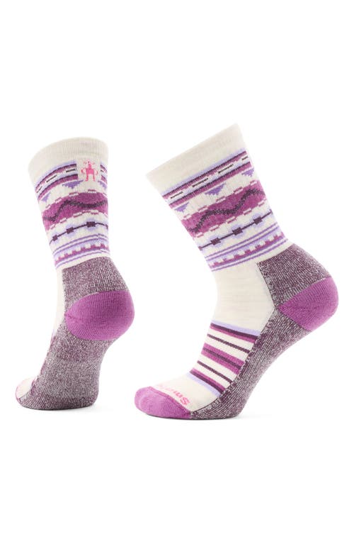Smartwool Everyday Hudson Trail Merino Wool Blend Crew Socks In Moonbeam