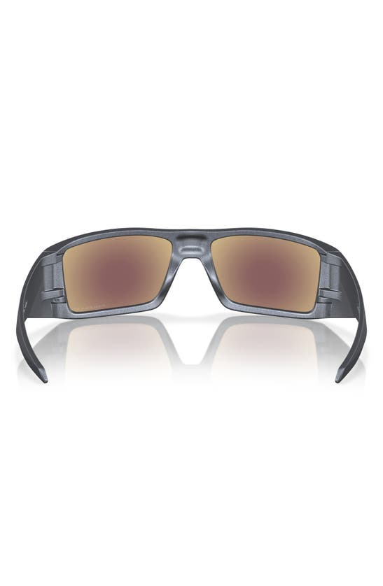 Shop Oakley Heliostat 61mm Prizm™ Polarized Rectangular Sunglasses In Sapphire