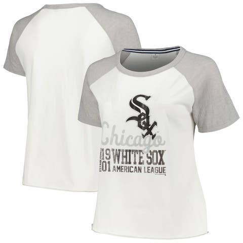 Majestic Threads Women's Majestic Threads White/Camo Cleveland Indians  Raglan 3/4-Sleeve T-Shirt
