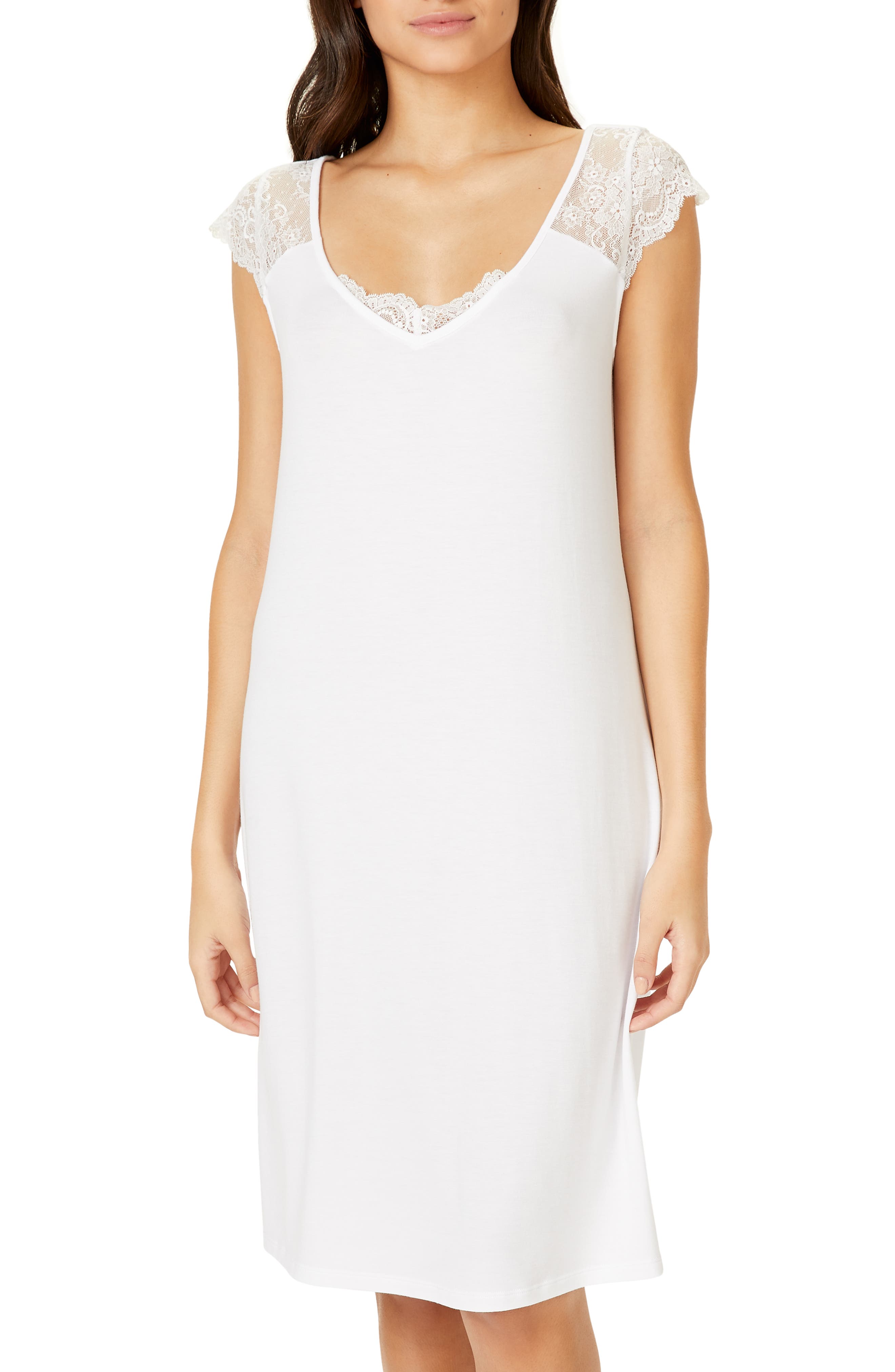 The White Company Lace Sleeve Nightgown