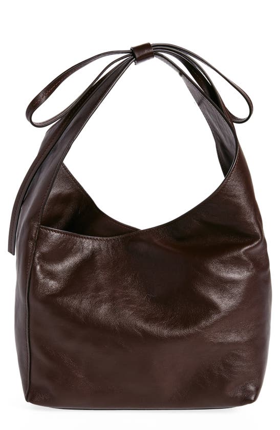 Shop Reformation Small Vittoria Leather Tote In Tobacco Leather