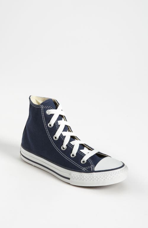 Converse Kids' Chuck Taylor All Star High Top Sneaker Navy at Nordstrom, M