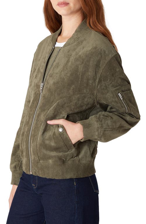 Shop Blanknyc Faux Suede Bomber Jacket In Take A Hike