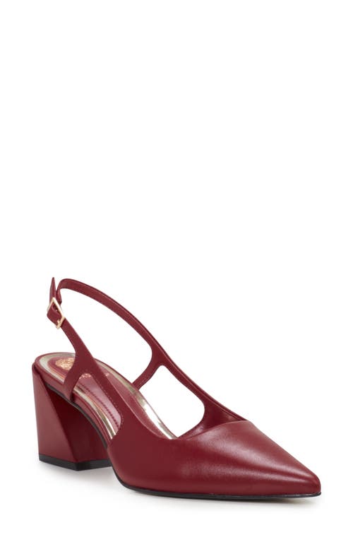 Vince Camuto Sindree Slingback Pointed Toe Pump In Barlo Red