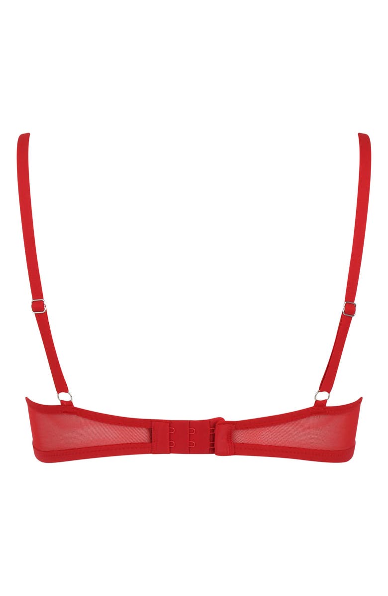 Love, Vera Fringe Rhinestone Open Cup Underwire Bra Nordstrom