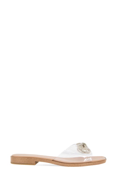 Shop Bcbg Laffi Slide Sandal In Clear/tan