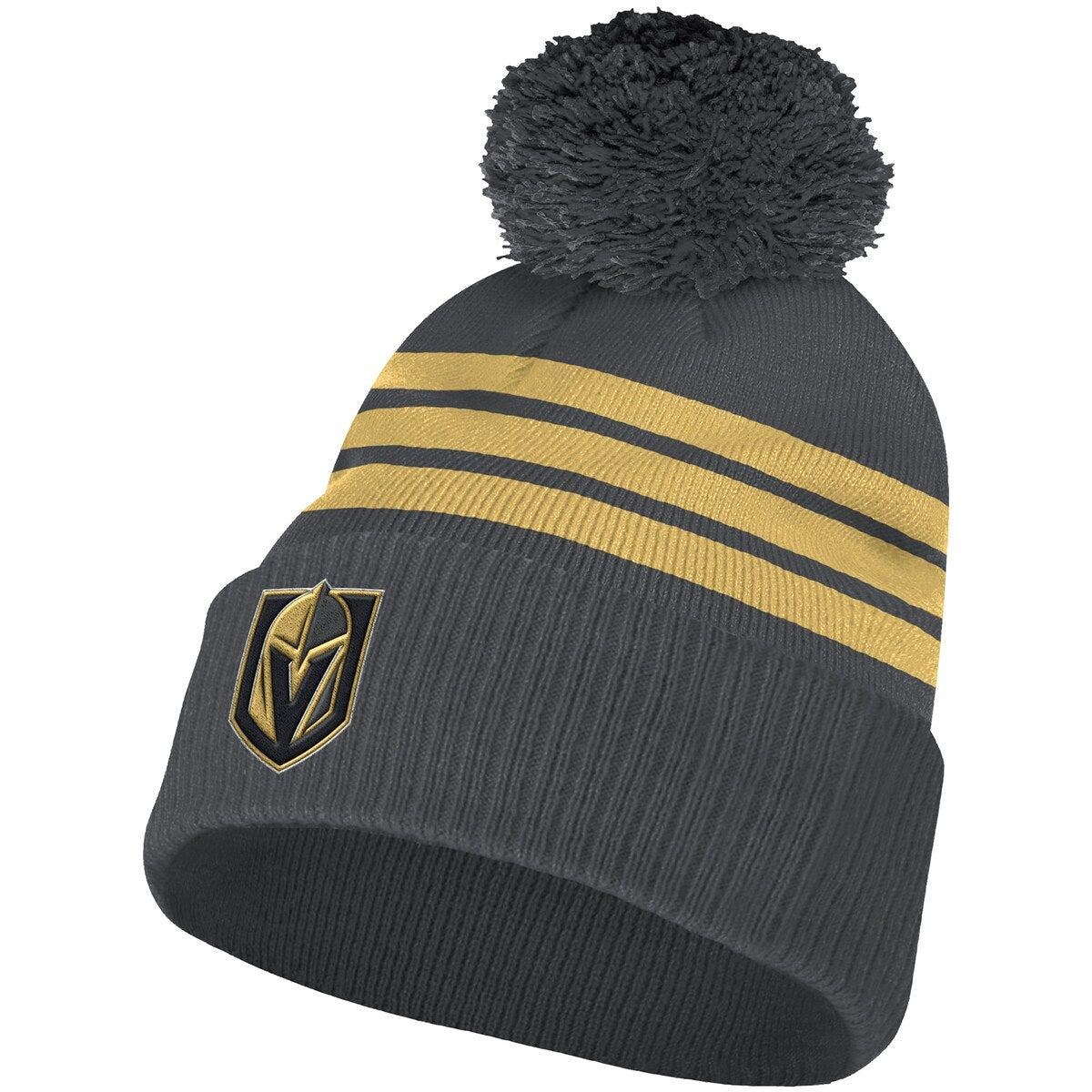 golden knights beanie pom