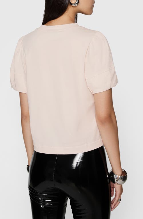 Shop Rebecca Minkoff Val Puff Sleeve T-shirt In Cava