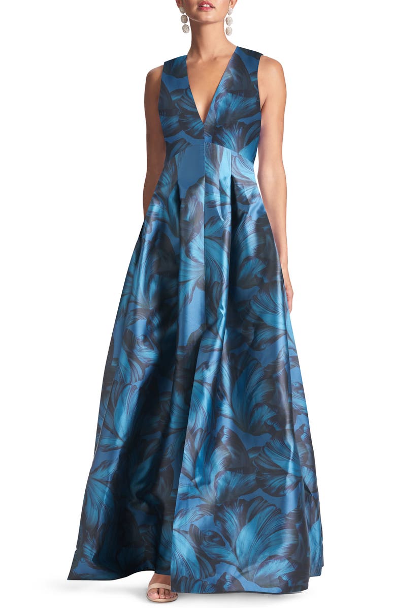 Sachin & Babi Brooke Floral Mikado Gown | Nordstrom