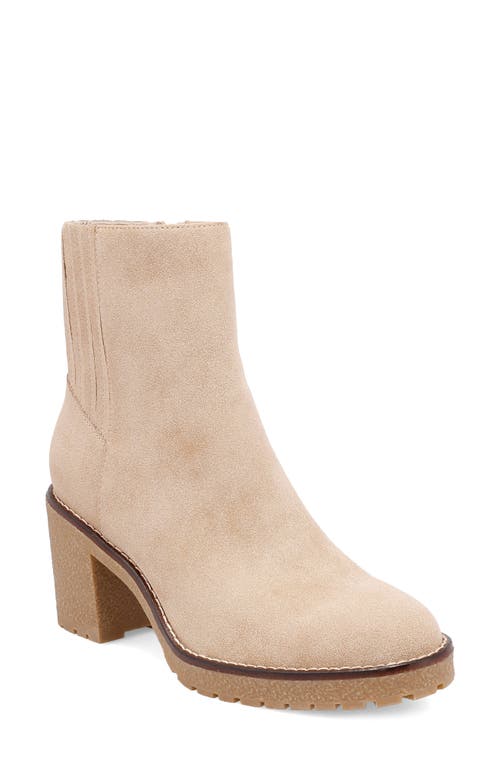 Mia Harlow Lug Sole Platform Bootie In Sand