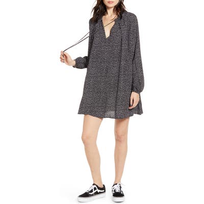 Lira Clothing Taly Long Sleeve Minidress, Black
