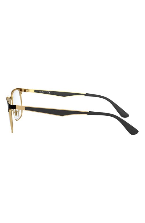 Ray Ban Ray-ban 54mm Optical Glasses In Gold/black