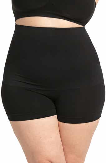 Conturve High-Waisted Body Shaper Boyshorts - Tummy Control Shapewear for  Women Plus Size (S, Black) at  Women's Clothing store