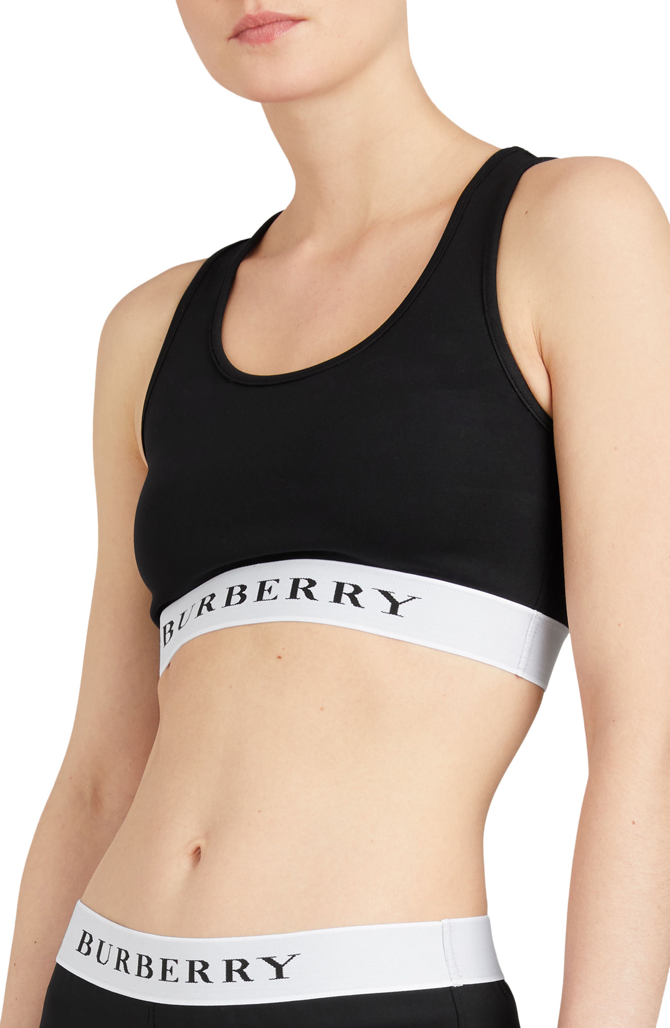burberry tights and sports bra
