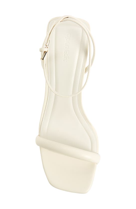 Shop Open Edit Taytum Ankle Strap Sandal In Ivory Egret