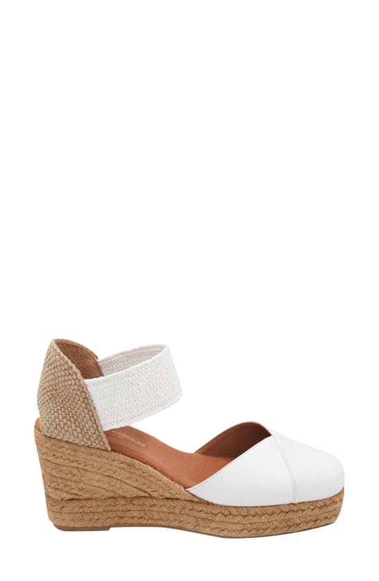 Andre Assous Pedra Espadrille Wedge In White