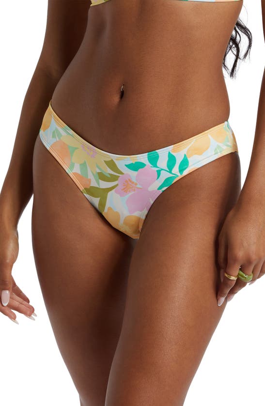 Shop Billabong Sweet Bondi Bikini Bottoms In Pink Multi