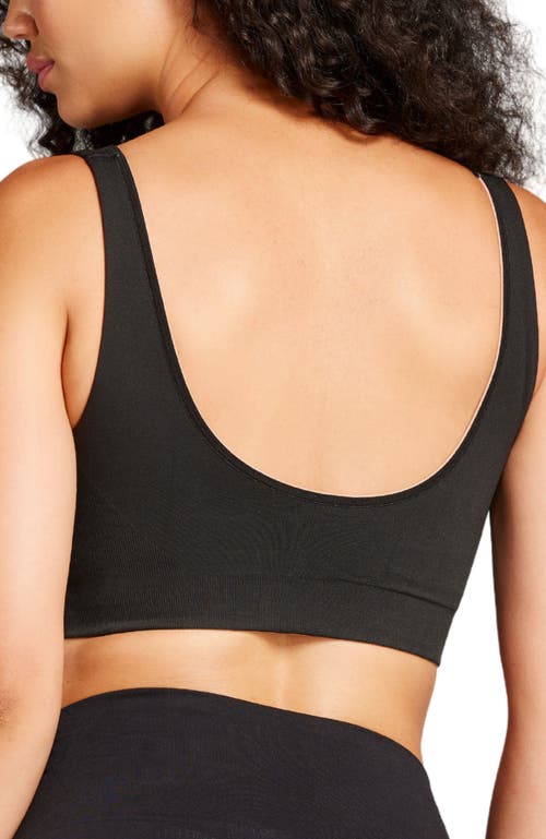 Siella Sculpt Reversible Bra In Black/taupe