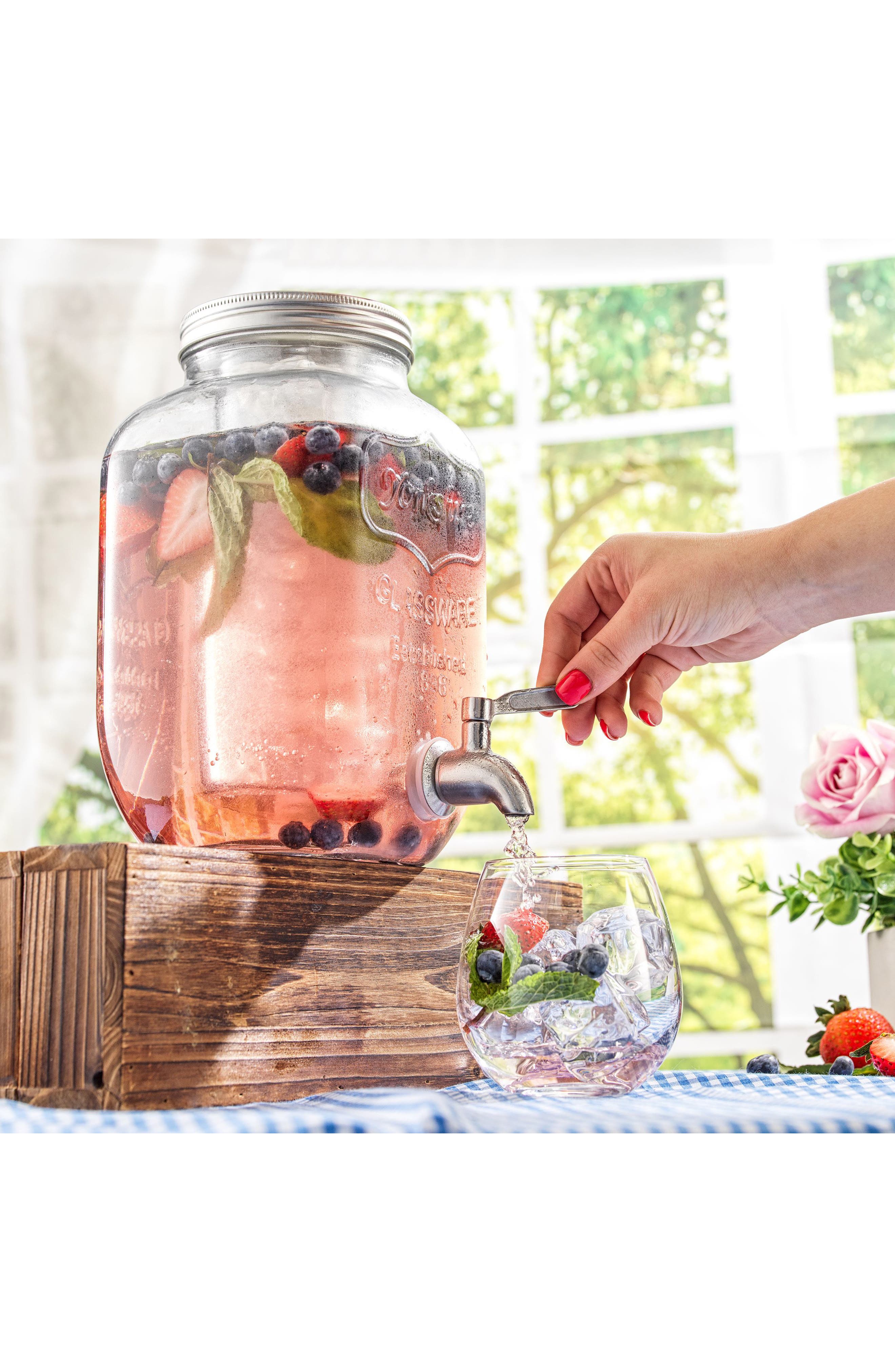 Glass Drink Dispenser