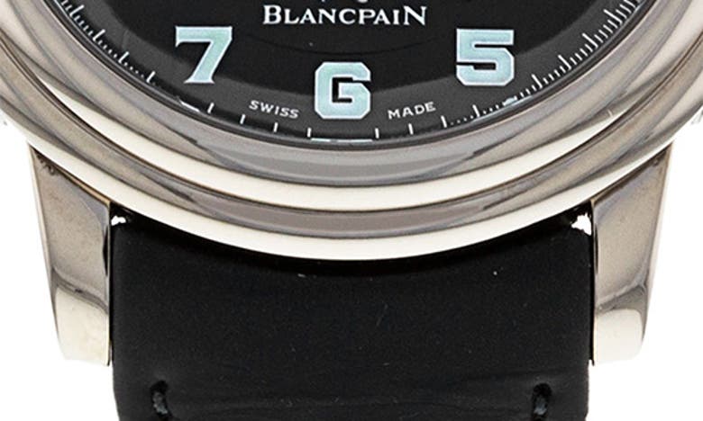 Watchfinder & Co. Blancpain Leman Moonphase Leather Strap Watch In White Gold