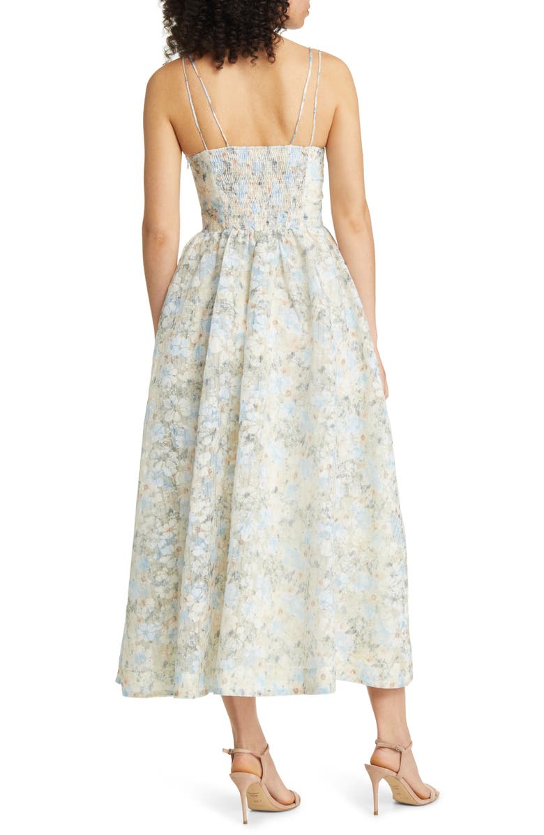 En Saison Tosca Floral Midi Dress | Nordstrom