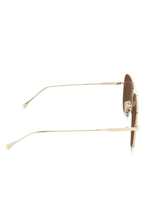 Diff 63mm Scarlett Sunglasses In Gold/brown