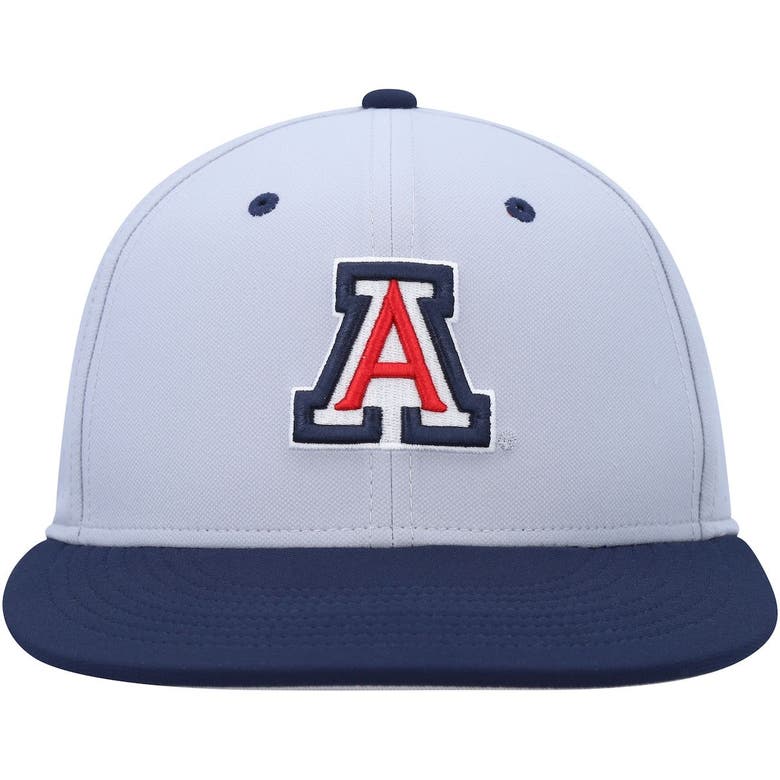 Nike Grey Arizona Wildcats Aero True Baseball Performance Fitted Hat ...