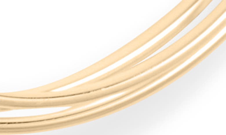 Jennifer Zeuner Raya 2 Triple Hoop Earrings In Yellow Gold