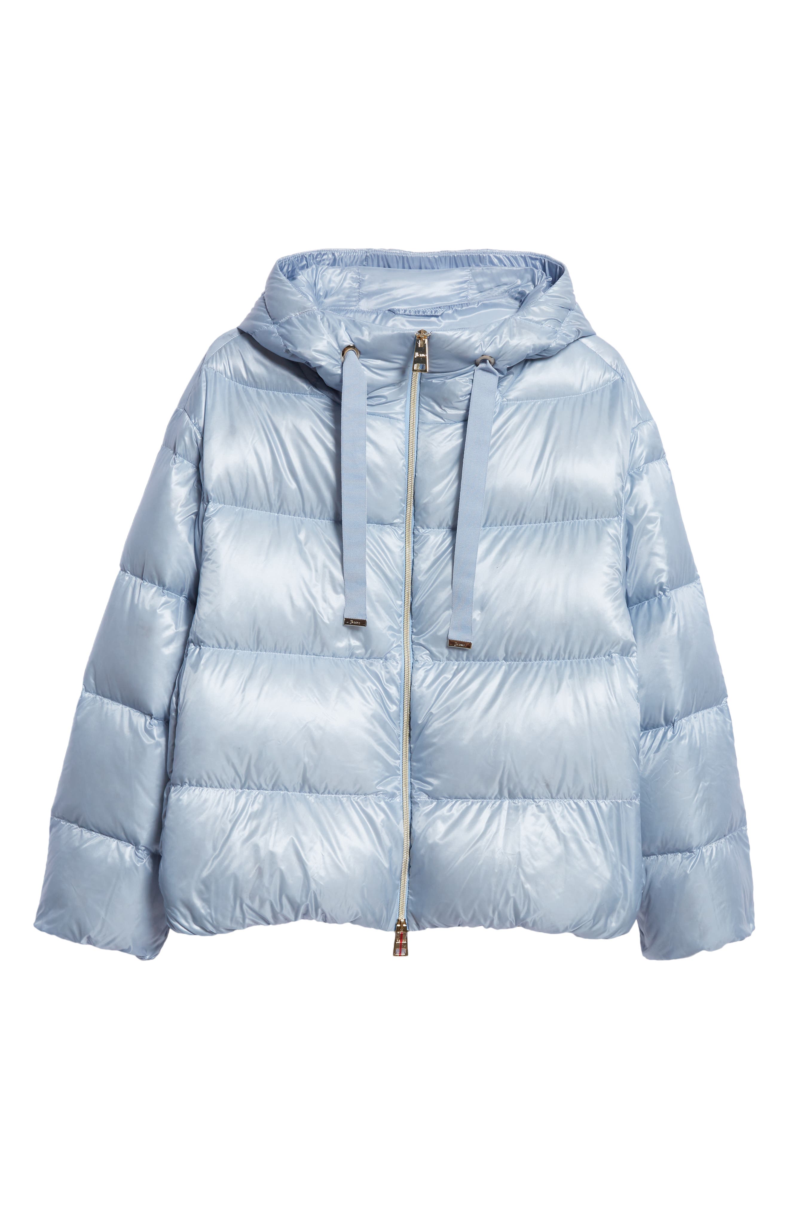 Herno hooded padded mid-length coat - Blue