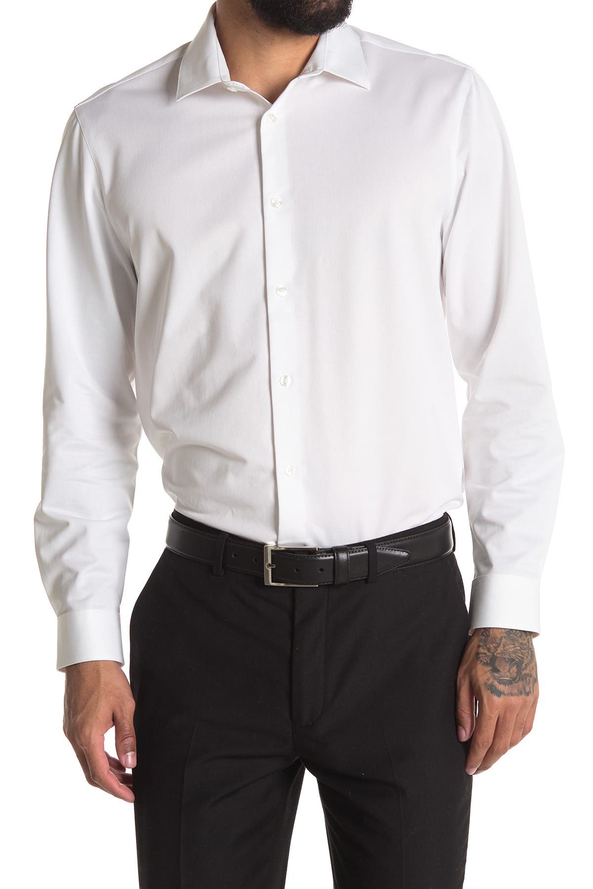 calvin klein men's dress shirts slim fit