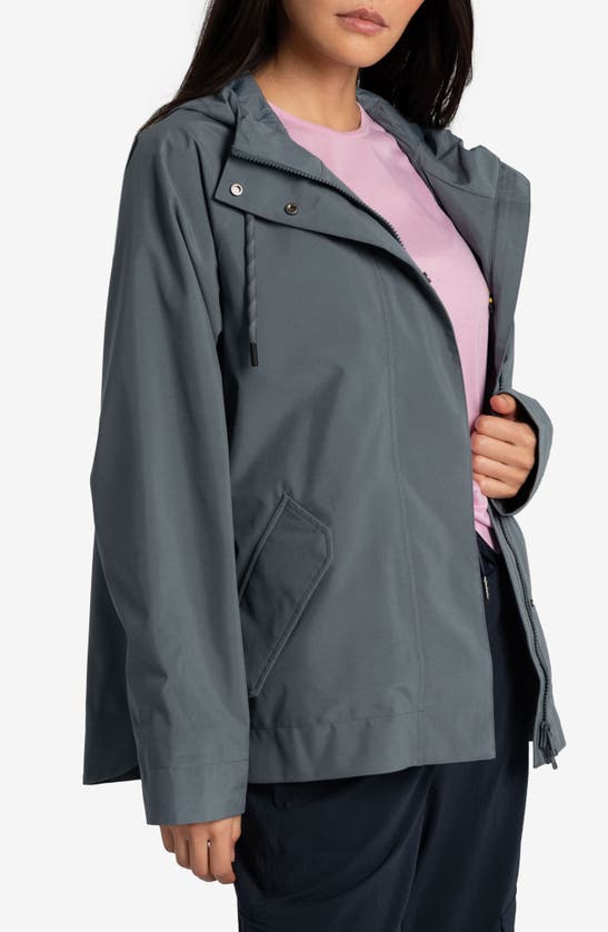 Shop Lole Lachine Waterproof Rain Jacket In Ash