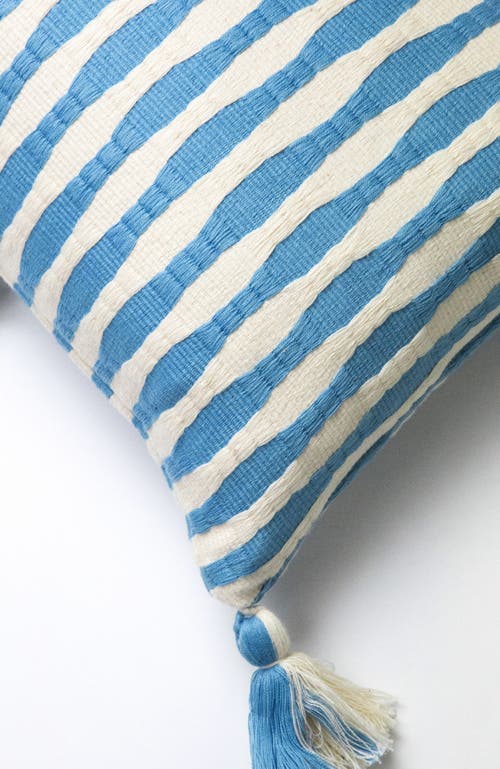 Archive New York Striped Antigua Pillow In Sky Blue