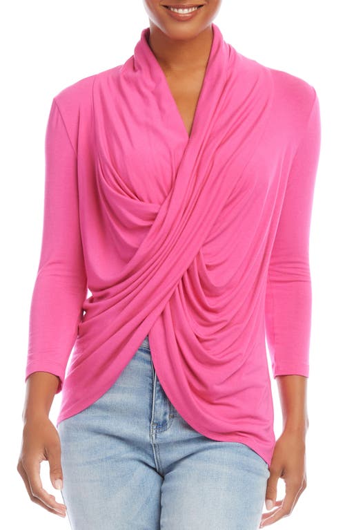 Crossover Top in Pink