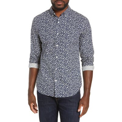Bonobos Slim Fit Floral Button-Down Shirt, Blue