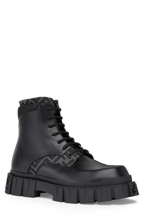 Force Lugged Plain Toe Boot in F1Dv5 Black