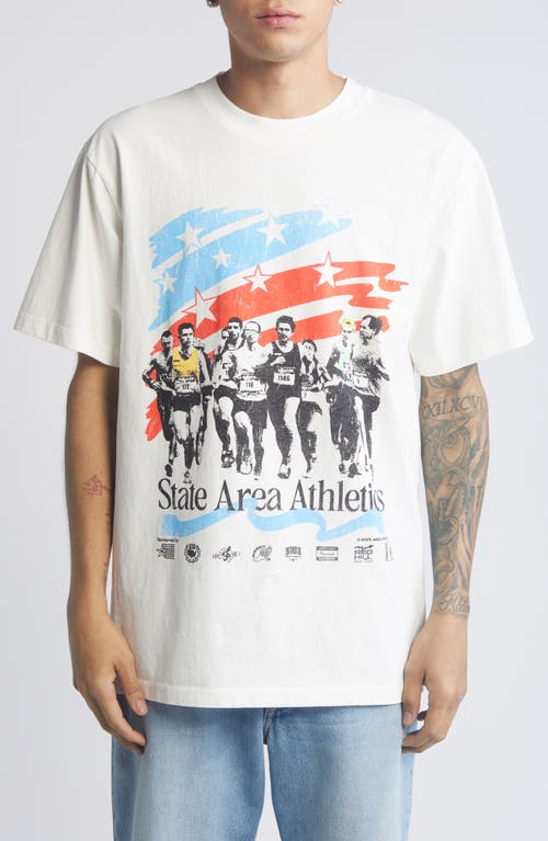 Id Supply Co State Athletics Graphic T-shirt In White
