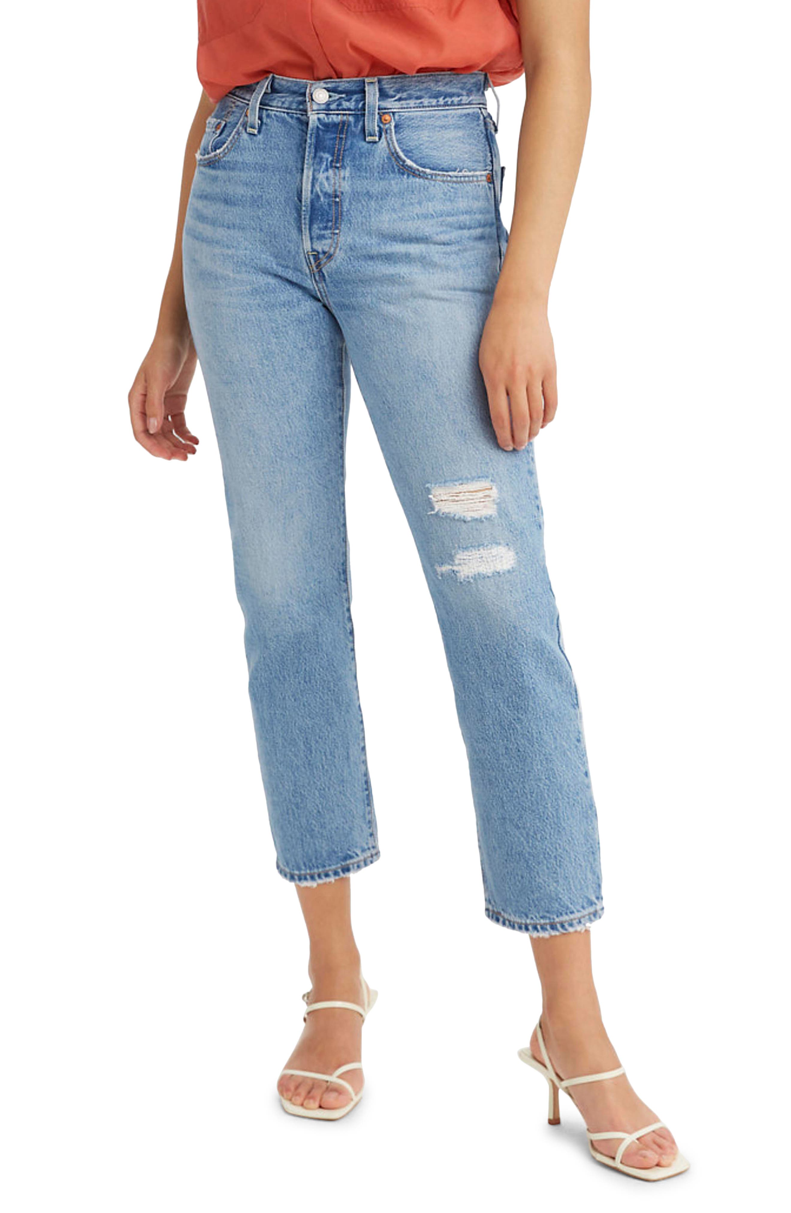 levi's 501 crop luxor