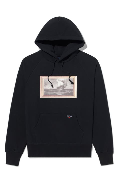x The Cure 'Pirate Ships' Cotton Fleece Graphic Hoodie