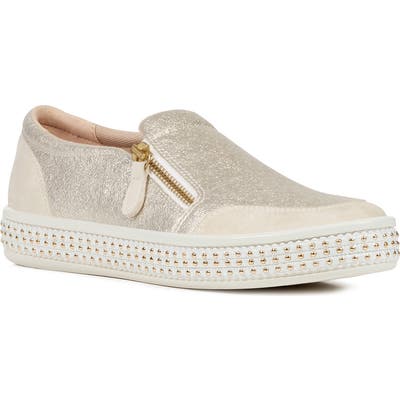 Geox Leelu Slip-On Sneaker, Ivory