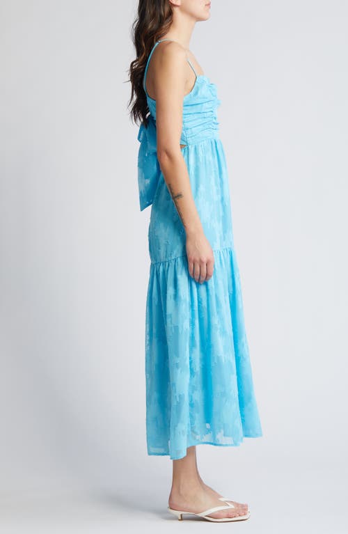 CHELSEA28 CHELSEA28 JACQUARD BOW BACK CUTOUT MAXI DRESS