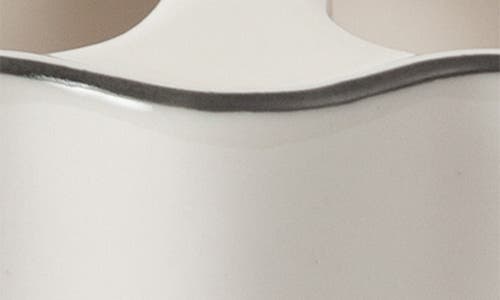 Kassatex Le Marais Porcelain Toothbrush Holder In White/black