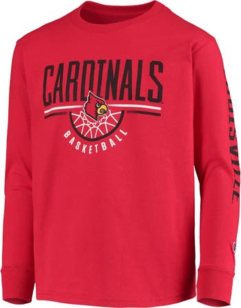 Men's Champion Red Louisville Cardinals Athletics Logo Pullover Hoodie
