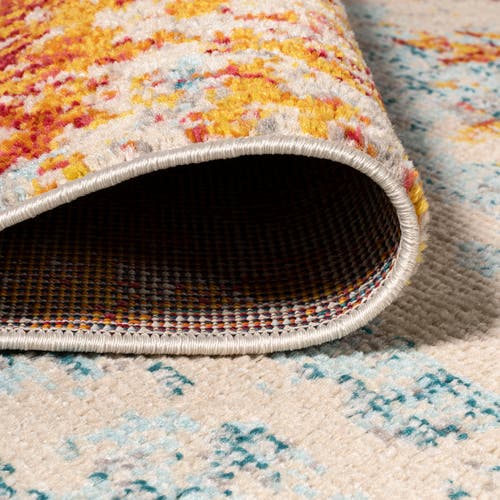 Jonathan Y Sunset Modern Abstract Area Rug In Orange/multi