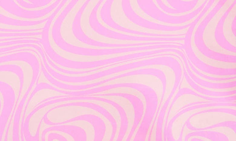 Shop Reebok Kids' Swirl Rashguard, Bikini Top & Bottoms Set In Pink