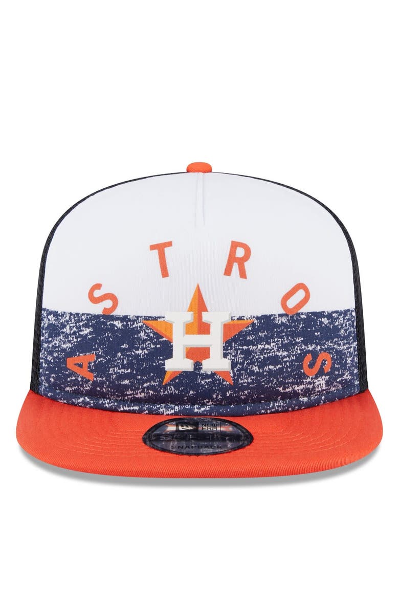 New Era Men's New Era White/Orange Houston Astros Team Foam Front A ...