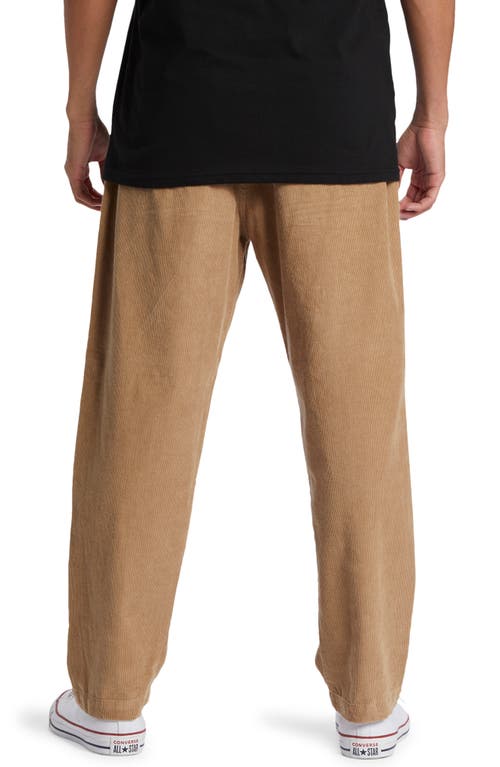 Shop Quiksilver Dna Beach Organic Cotton Twill Pants In Khaki