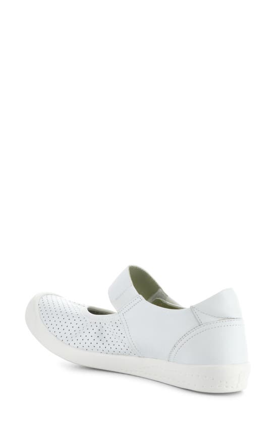 Shop Softinos By Fly London Iglu Mary Jane Flat In White Smooth